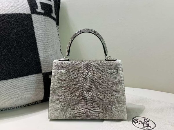 Hermès Kelly 25 Ombre Lizard Ombre x Palladium Hardware