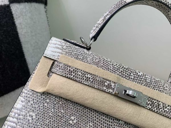 Hermès Kelly 25 Ombre Lizard Ombre x Palladium Hardware