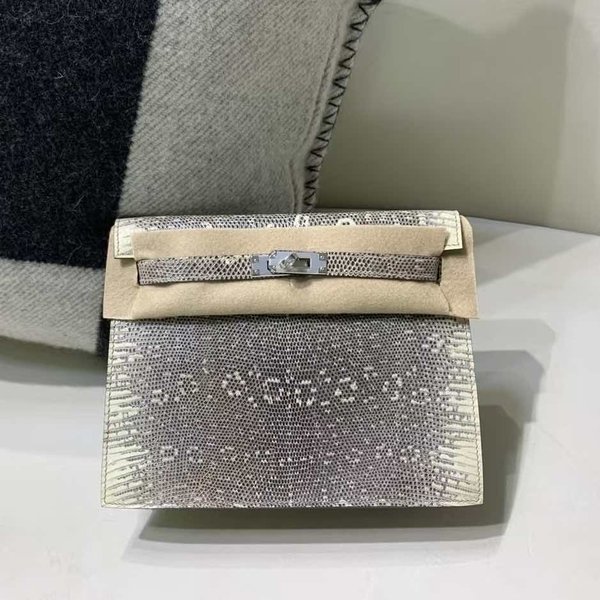 Hermès Kelly Danse Lizard Ombre x Palladium Hardware