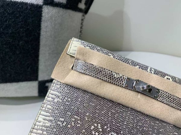 Hermès Kelly Danse Lizard Ombre x Palladium Hardware