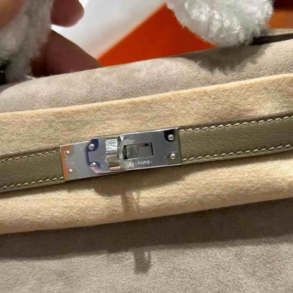 Hermès Mini Kelly II Teddy Suede & Shearling