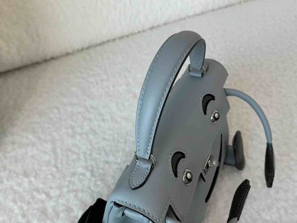 Hermès Kelly Doll Swift Bleu Glacier x Palladium Hardware