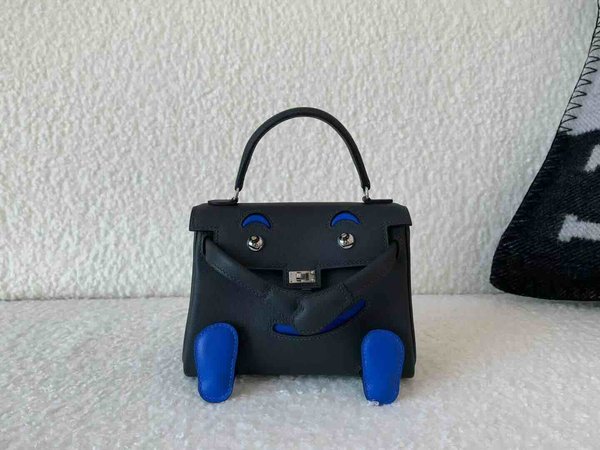 Hermès Kelly Doll Swift Blue Indigo x Palladium Hardware