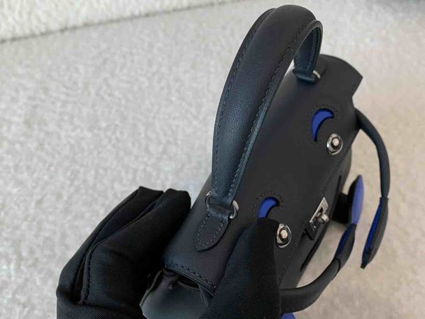 Hermès Kelly Doll Swift Blue Indigo x Palladium Hardware