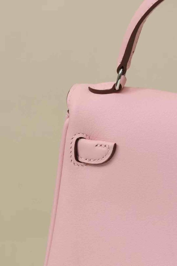 Hermès KellyDoll 16 Swift Rose Sakura & Nata x Palladium Hardware