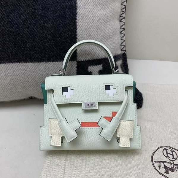 Hermès Kelly Doll Quelle Idole Vert Fizz Epsom with Palladium Hardware
