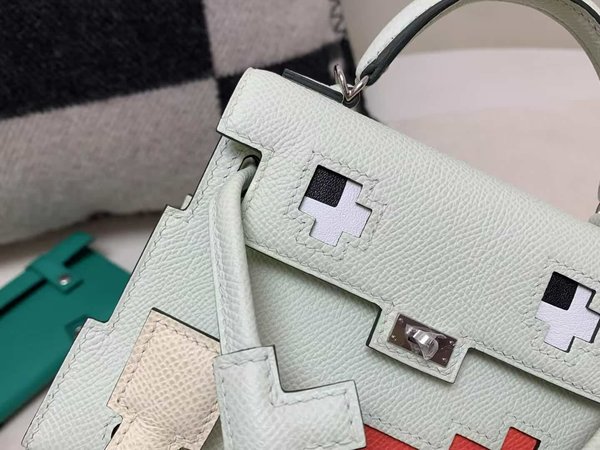 Hermès Kelly Doll Quelle Idole Vert Fizz Epsom with Palladium Hardware