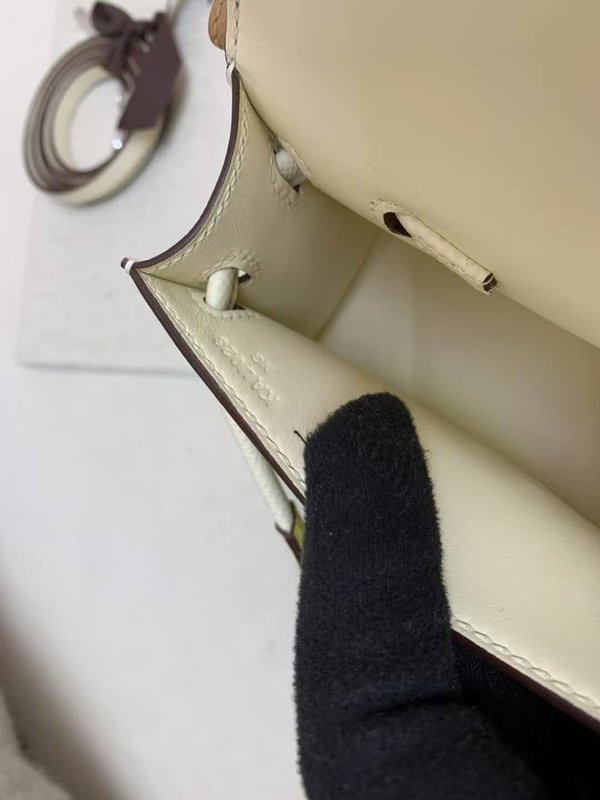 Hermès Kelly Doll Picto Craie Multicolor Epsom with Palladium Hardware