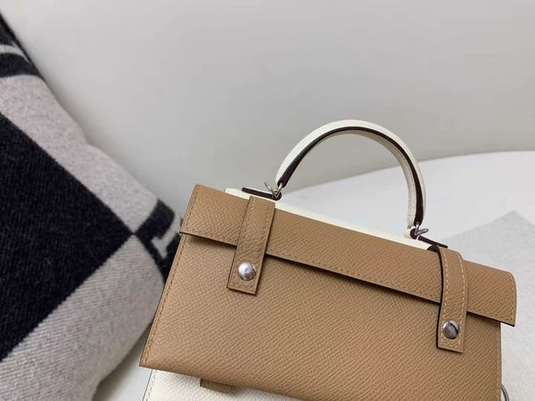 Hermès Kelly Doll Picto Craie Multicolor Epsom with Palladium Hardware