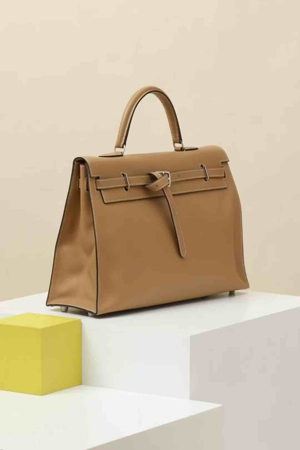 Hermès Kelly35 Swift Chai x Palladium Hardware