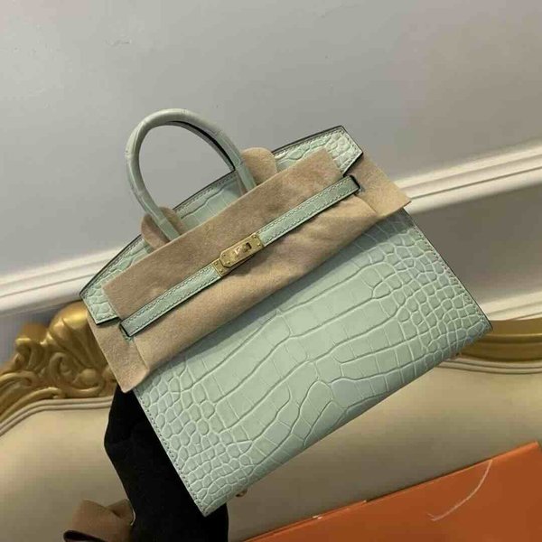 Hermès Birkin 20 Vert d’Eau Matte Alligator x Gold Hardware