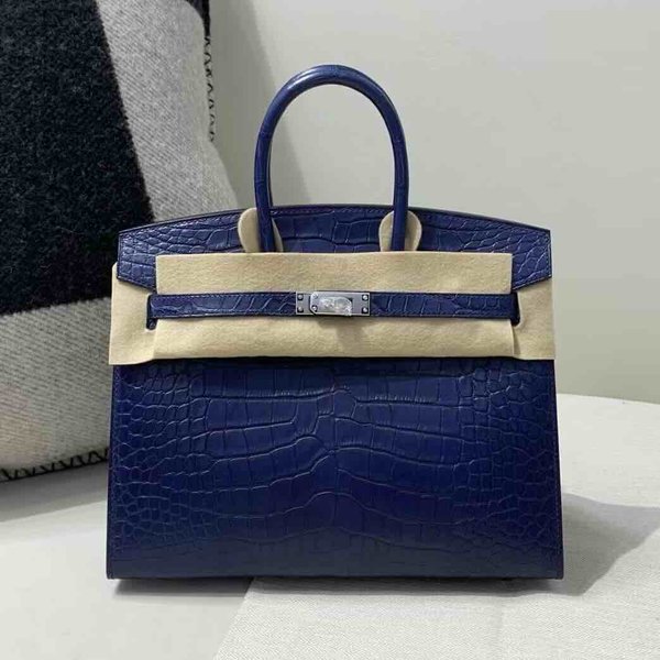 Hermès Birkin 20 Bleu Marine Matte Alligator x  Palladium Hardware