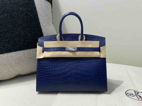 Hermès Birkin 20 Bleu Marine Matte Alligator x  Palladium Hardware