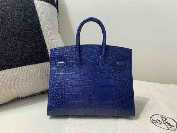 Hermès Birkin 20 Bleu Marine Matte Alligator x  Palladium Hardware