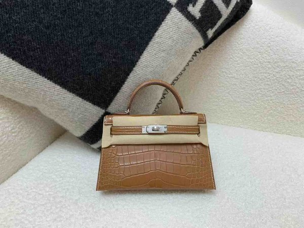 Hermès Mini Kelly II Matte Alligator Rouge Sellier x Palladium Hardware