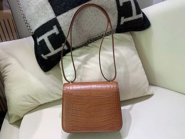 Hermès Constance 18 – Matte Alligator Gold / Palladium Hardware