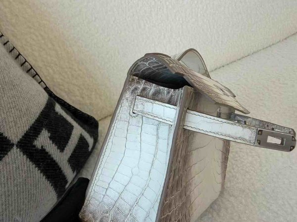 Hermès Mini Kelly I · Matte Crocodile · Himalaya x Palladium