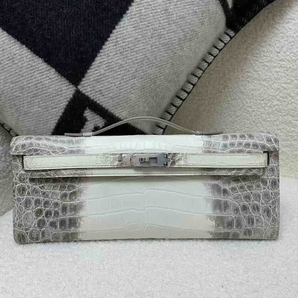 Kelly Cut 31 Matte Crocodile Himalaya x Palladium Hardware