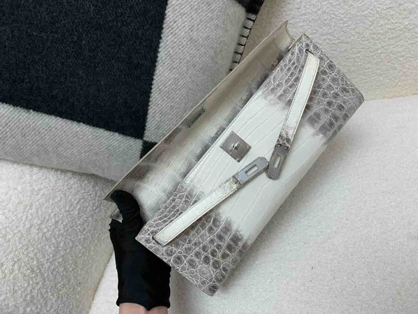 Kelly Cut 31 Matte Crocodile Himalaya x Palladium Hardware