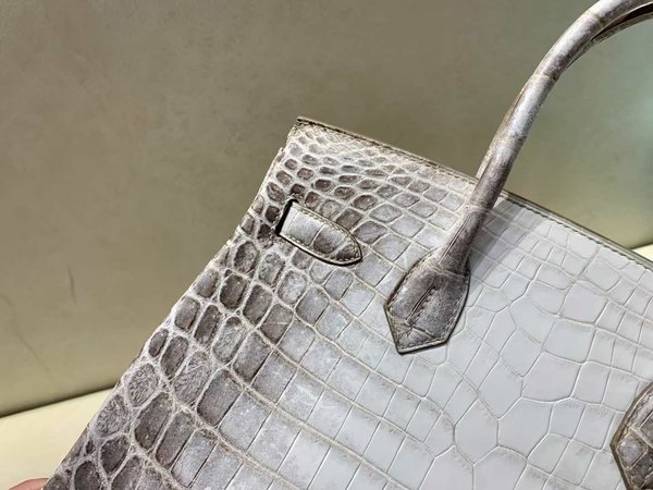 Hermès birkin30cm Diamond Buckle Matte Crocodile Himalaya