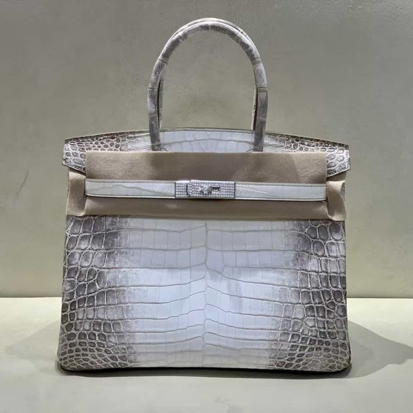Hermès birkin30cm Diamond Buckle Matte Crocodile Himalaya