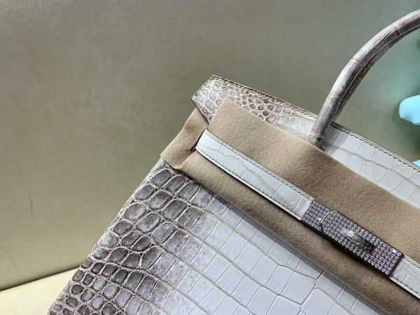 Hermès birkin30cm Diamond Buckle Matte Crocodile Himalaya
