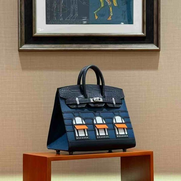 Hermès birkin20 “Maison Four Courtyard” Colors: Daylight, Night, Midnight, First Snow