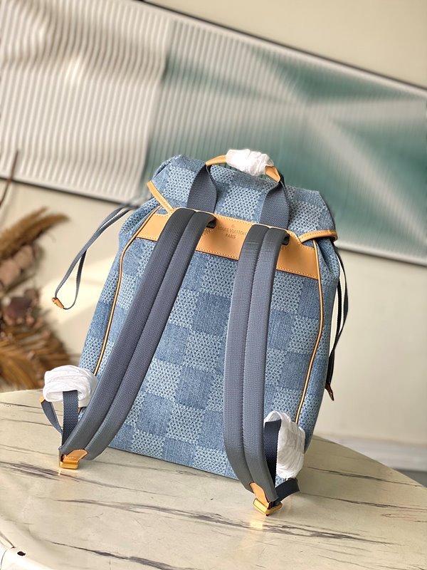 루이비통 데님 몽수리 캔버스 다미에 백팩 [매장가 524만원대]