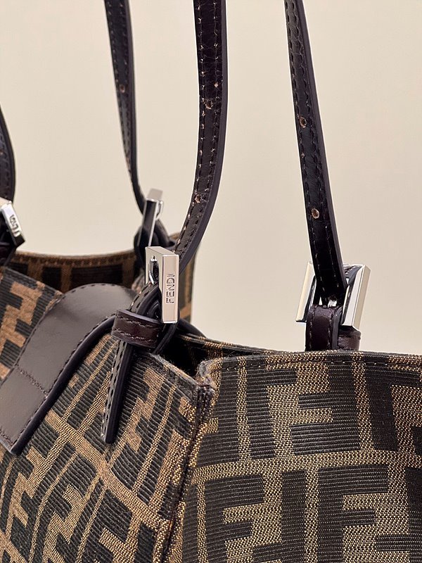 펜디 캔버스 노안 숄더 토트 백