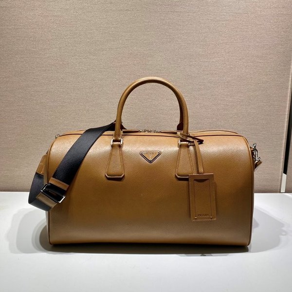 프라다 사피아노 가죽 더플백 [매장가 585만원대]