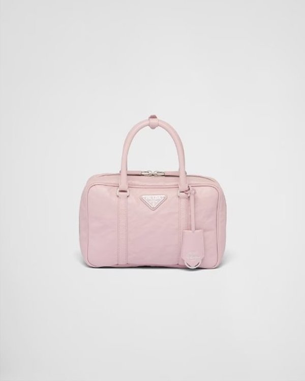 프라다 미디엄 앤티크 나파 가죽 탑 핸들백 [매장가 490만원대]