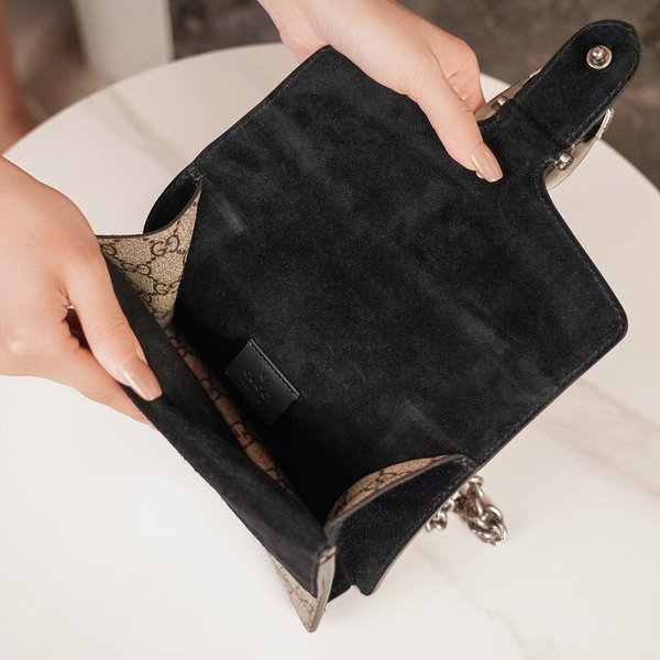 구찌 디오니서스 GG 수프림 캔버스 미니 숄더백 [매장가 330만원대]