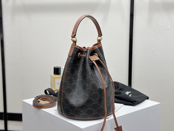 셀린느 클라라백 트리옹프 캔버스 & 카프스킨 탠 [매장가 305만원대]