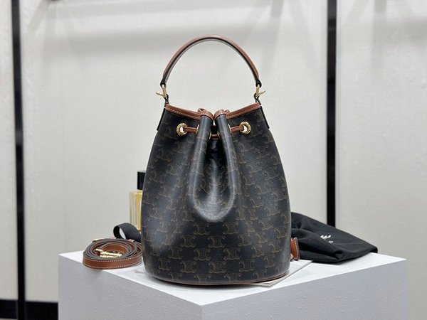 셀린느 클라라백 트리옹프 캔버스 & 카프스킨 탠 [매장가 305만원대]