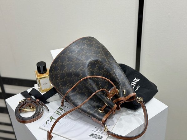 셀린느 클라라백 트리옹프 캔버스 & 카프스킨 탠 [매장가 305만원대]