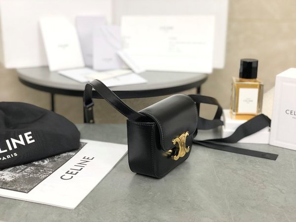 셀린느 미니 클로드 샤이니 카프스킨 블랙 [매장가 185만원대]