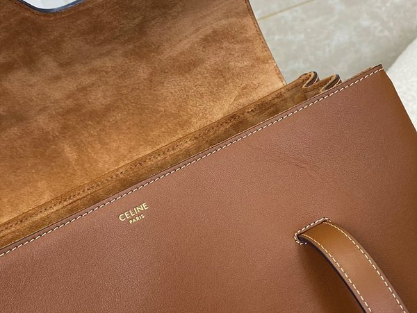 셀린느 틴 소프트 16 미디엄 백 부드러운 카프스킨 탠 [매장가 430만원대]