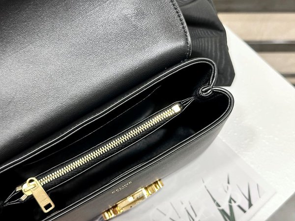 셀린느 틴 니노백 부드러운 새틴 카프스킨 블랙 [매장가 460만원대]