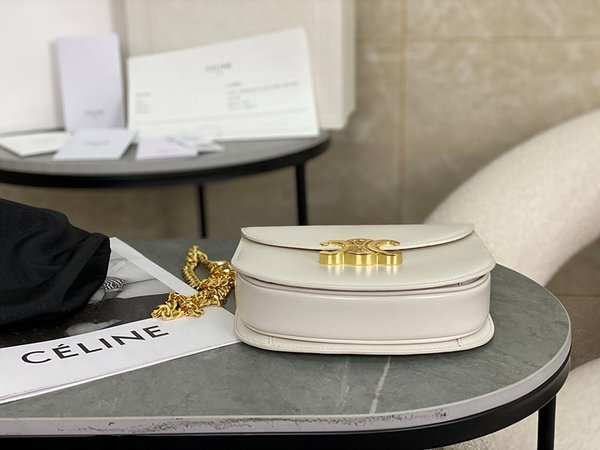 셀린느 체인 베사체 클레아 샤이니 카프스킨 라이스 [매장가 500만원대]