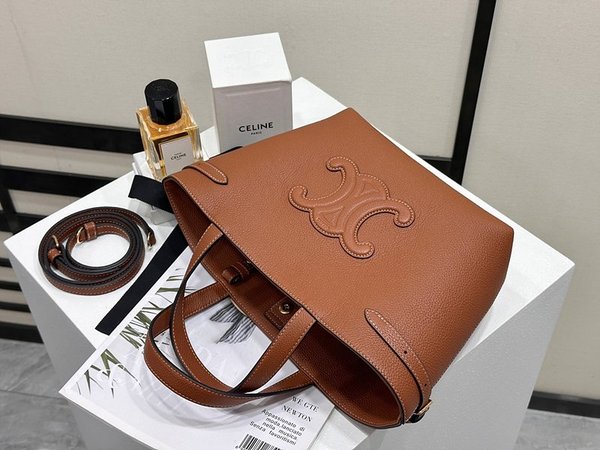 셀린느 미니 퀴르 트리옹프 아나이스 카바스 그레이드 카프스킨 탠 [매장가 360만원대]