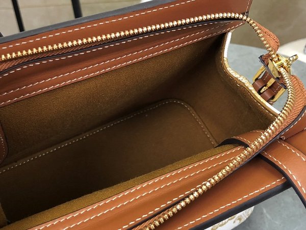 셀린느 트리오페 틴 카바스 드 프랑스 숄더백 트리옹프 캔버스 & 카프스킨 화이트 [매장가 250만원대]