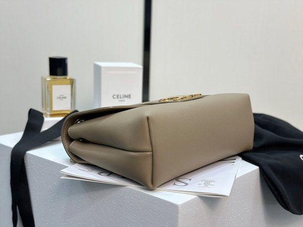 셀린느 미디엄 틴 빅투아르 체인 숄더백 세피아 [매장가 450만원대]