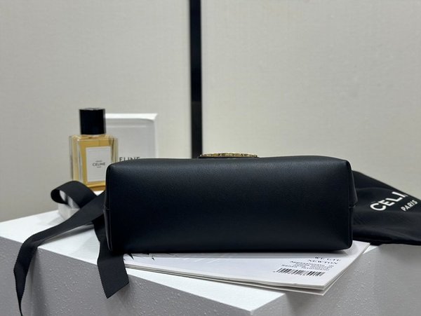 셀린느 미디엄 틴 빅투아르 체인 숄더백 블랙 [매장가 450만원대]