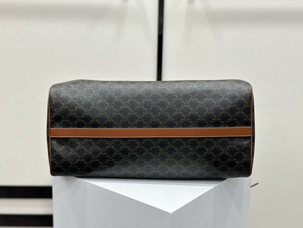 셀린느 라지 트래블백 CELINE 프린트 트리옹프 캔버스 탠 [매장가 365만원대]