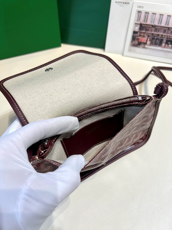 고야드 플뤼메 클러치 지갑/ 버건디