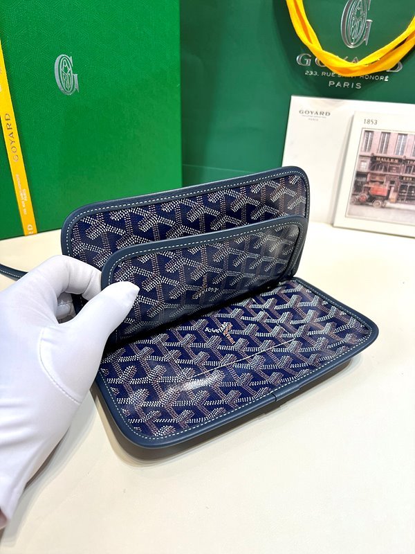 고야드 플뤼메 클러치 지갑/ 네이비