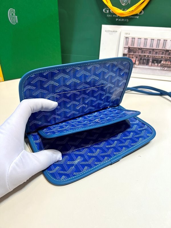 고야드 플뤼메 클러치 지갑/ 스카이블루