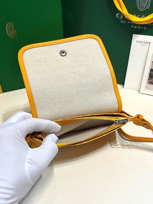 고야드 플뤼메 클러치 지갑/ 옐로우