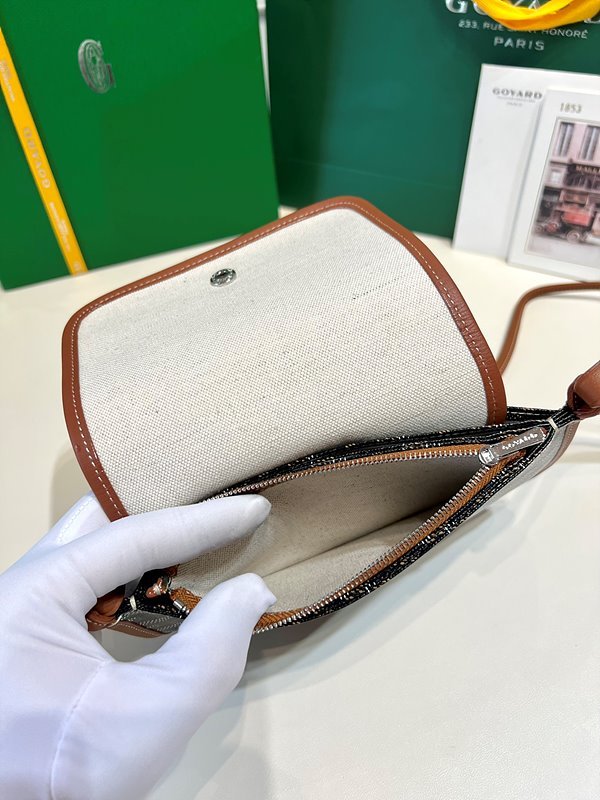 고야드 플뤼메 클러치 지갑/ 블랙블랙탄