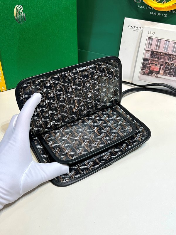 고야드 플뤼메 클러치 지갑/ 블랙